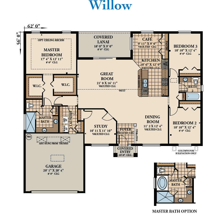 Seagate Homes Willow floor plan